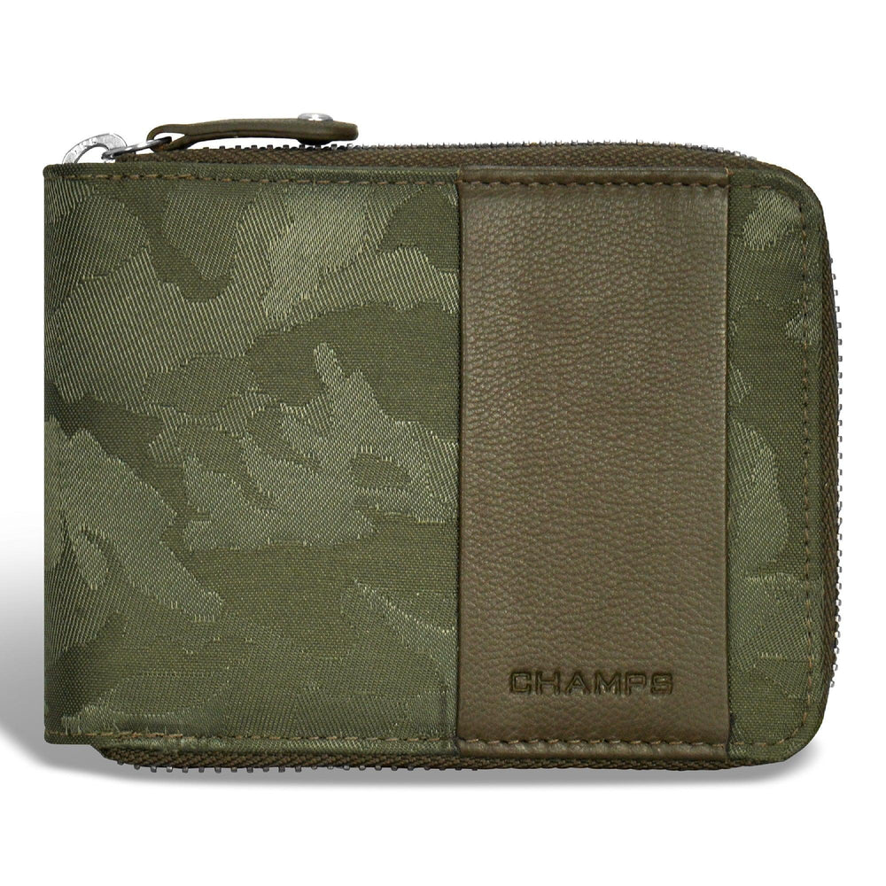 Camouflage- / Leder-Reißverschluss-GeldbörseEX-STOCK Canada