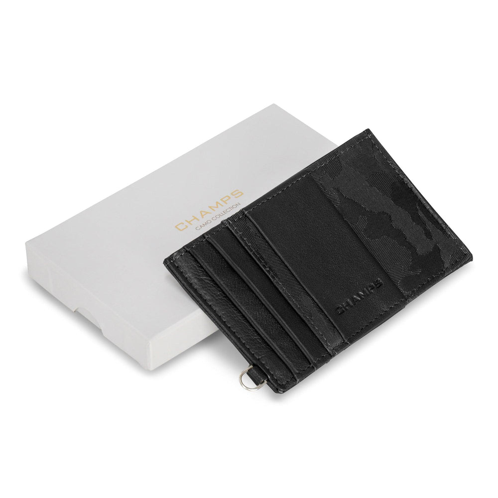 Camo / Leather Slim Cardholder EX-STOCK Canada