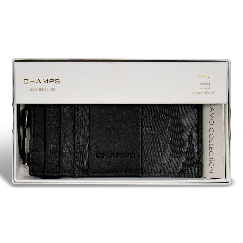 Camo / Leather Slim Cardholder EX-STOCK Canada