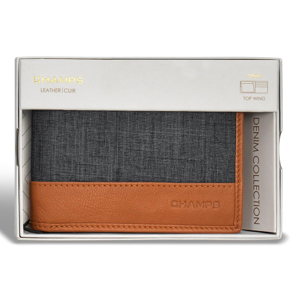 Denim-/Leder-Oberflügel-GeldbörseEX-STOCK Canada