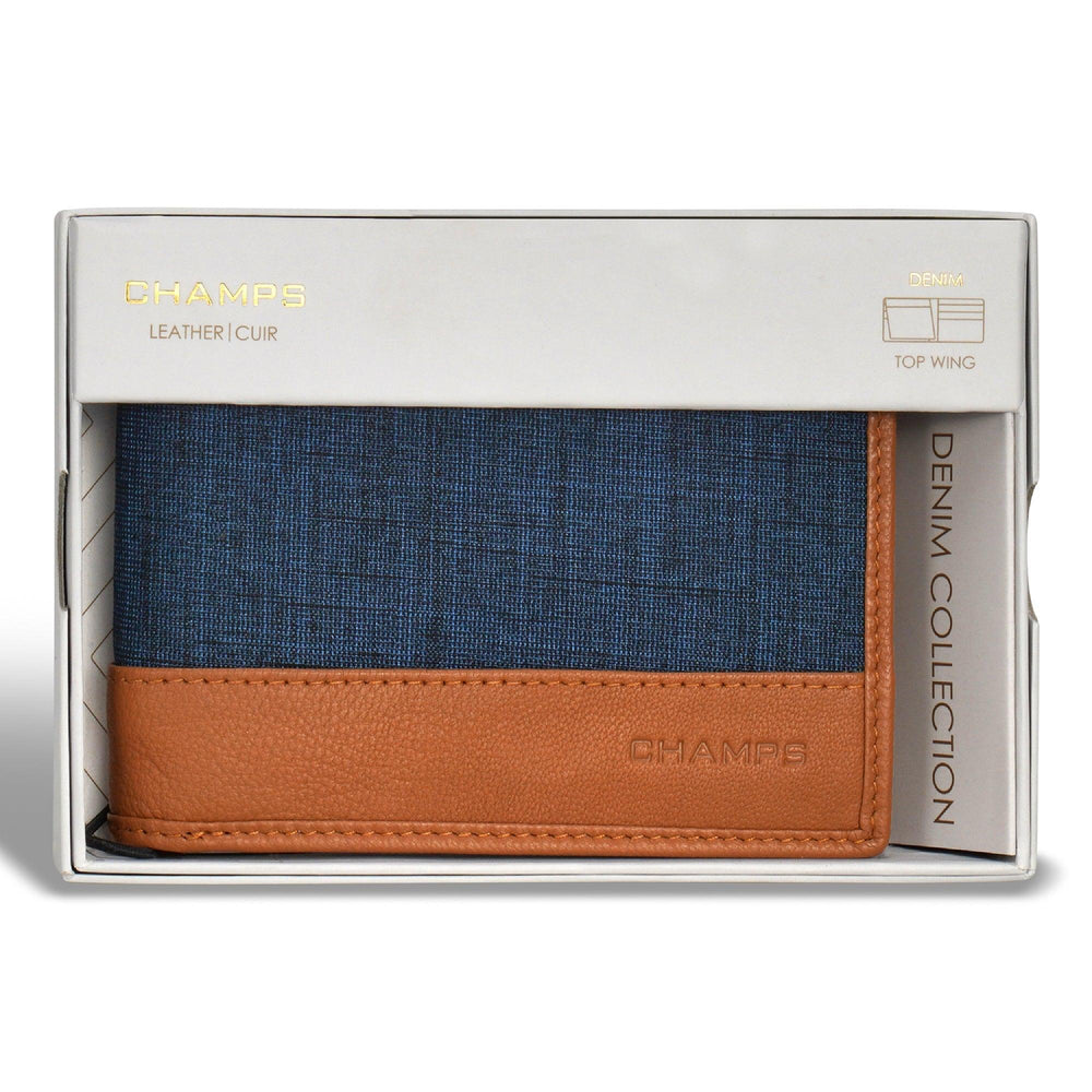 Denim-/Leder-Oberflügel-GeldbörseEX-STOCK Canada