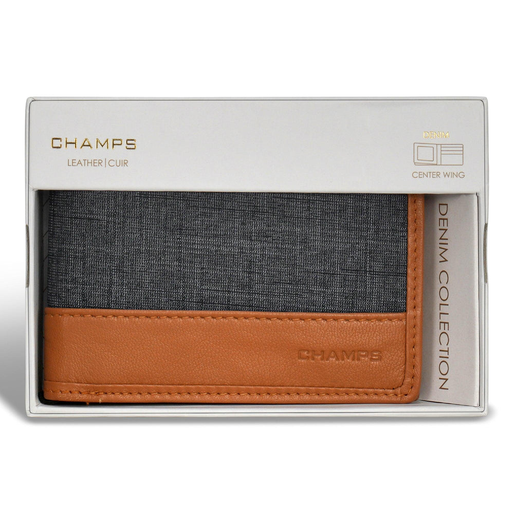Denim / Leather Zip Around Wallet EX-STOCK Canada