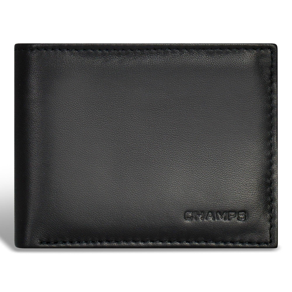 Cartera clásica de cuero con doble pliegueEX-STOCK Canada