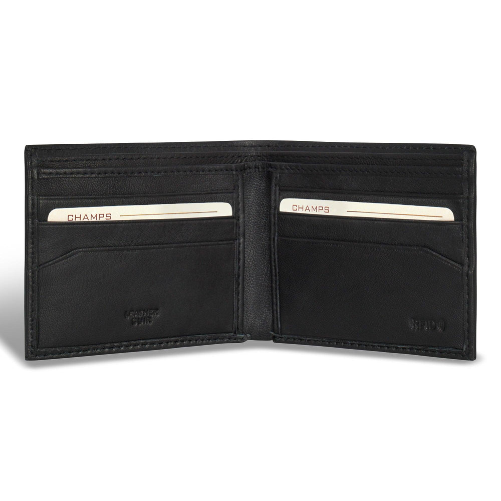 Cartera clásica de cuero con doble pliegueEX-STOCK Canada