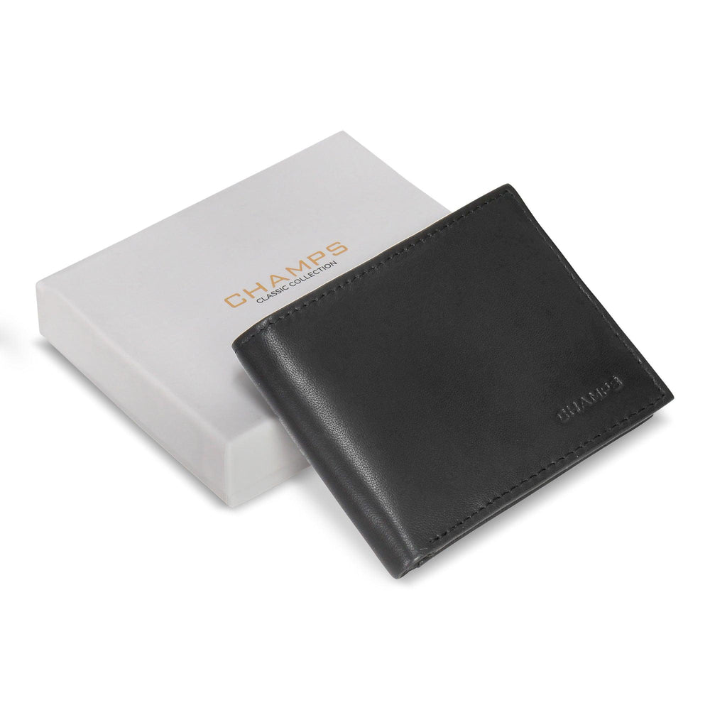 Cartera clásica de cuero con doble pliegueEX-STOCK Canada