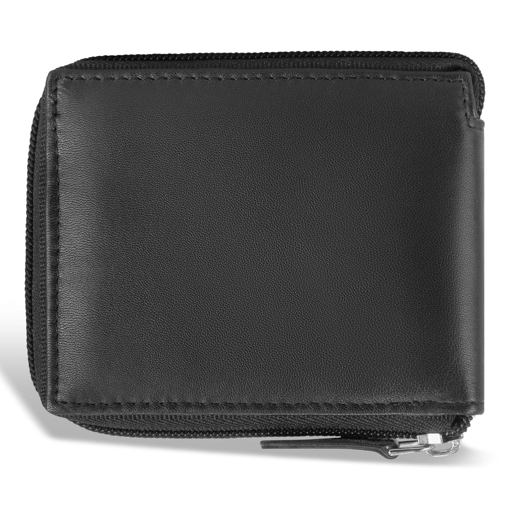 Portefeuille classique en cuir avec fermeture éclair tout autourEX-STOCK Canada