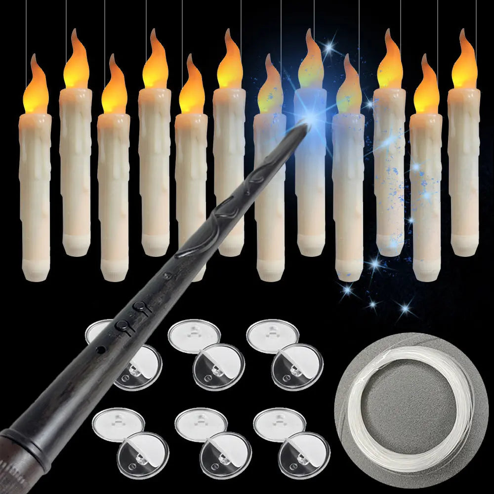 Magic Wand LED Electronic Candle Light Halloween Christmas Decoration - EX-STOCK Canada