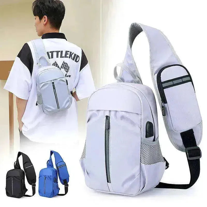 Herren Brusttasche mit Telefon-Geldbörsen-Design Crossbody-Umhängetasche - EX-STOCK Canada