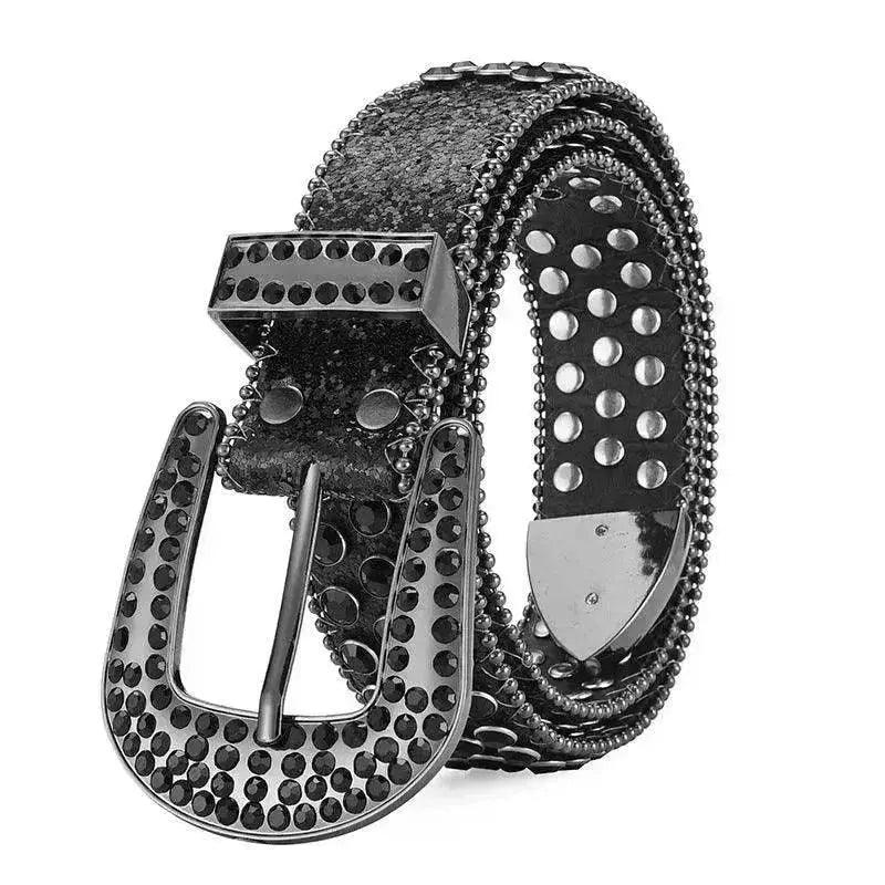 Herren Damen Legierung Gürtel Punk Rock Niete Strass - EX-STOCK Canada