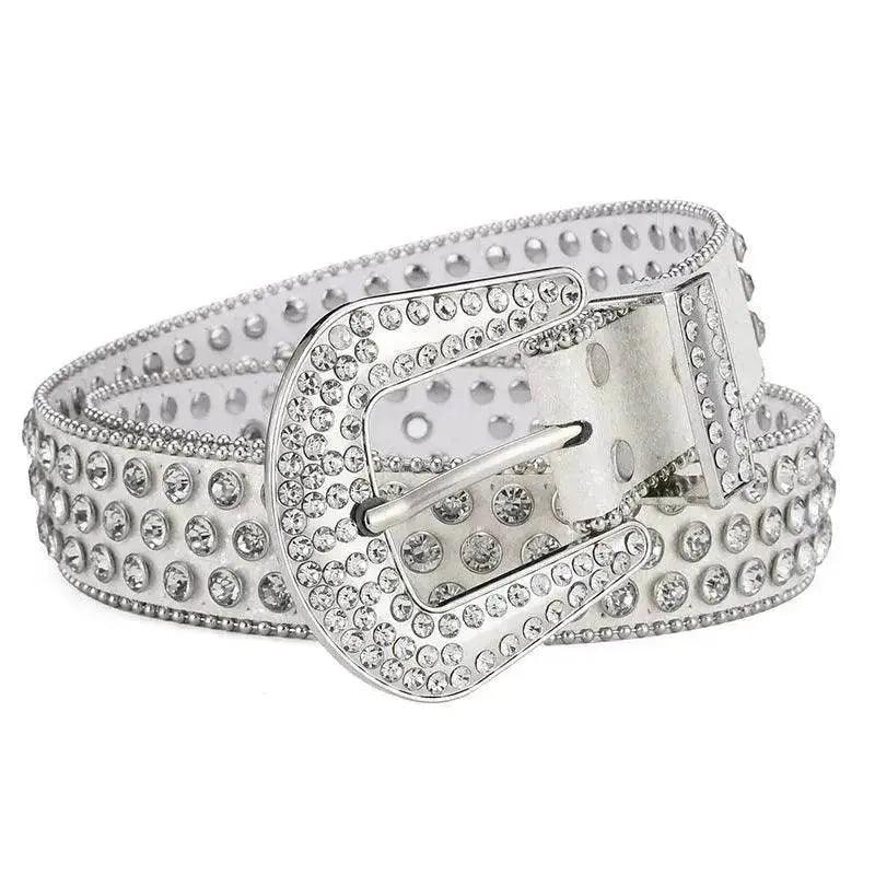 Herren Damen Legierung Gürtel Punk Rock Niete Strass - EX-STOCK Canada