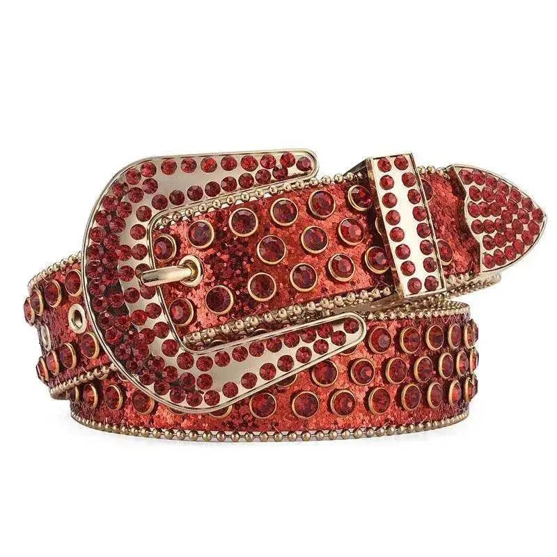 Herren Damen Legierung Gürtel Punk Rock Niete Strass - EX-STOCK Canada