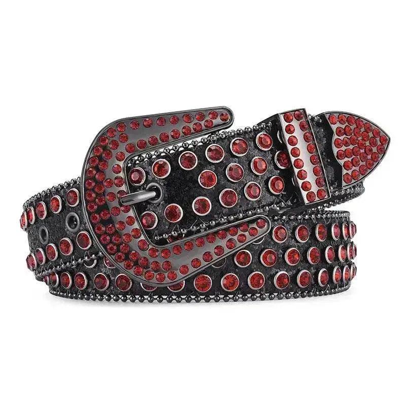 Herren Damen Legierung Gürtel Punk Rock Niete Strass - EX-STOCK Canada