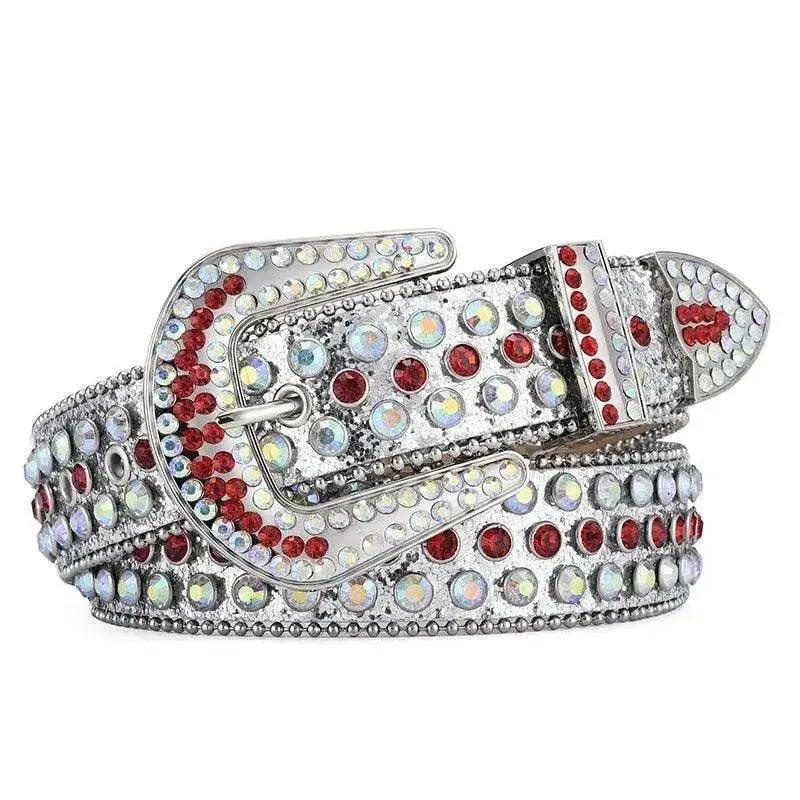 Herren Damen Legierung Gürtel Punk Rock Niete Strass - EX-STOCK Canada