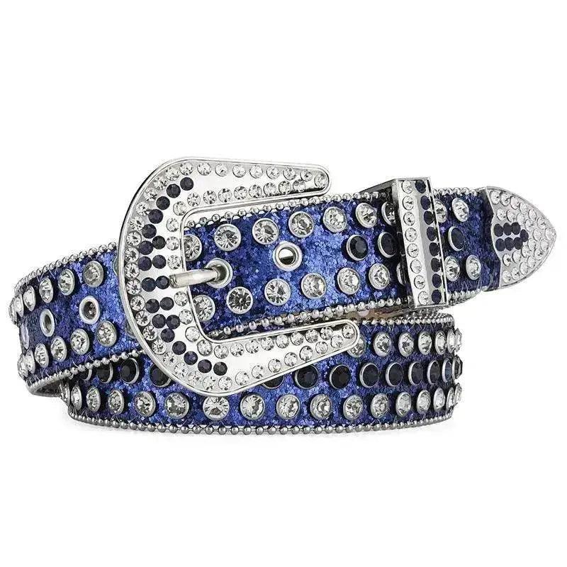 Herren Damen Legierung Gürtel Punk Rock Niete Strass - EX-STOCK Canada