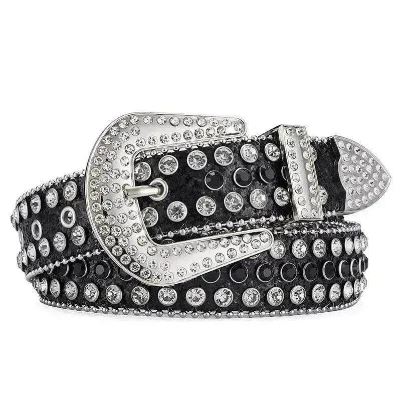 Herren Damen Legierung Gürtel Punk Rock Niete Strass - EX-STOCK Canada