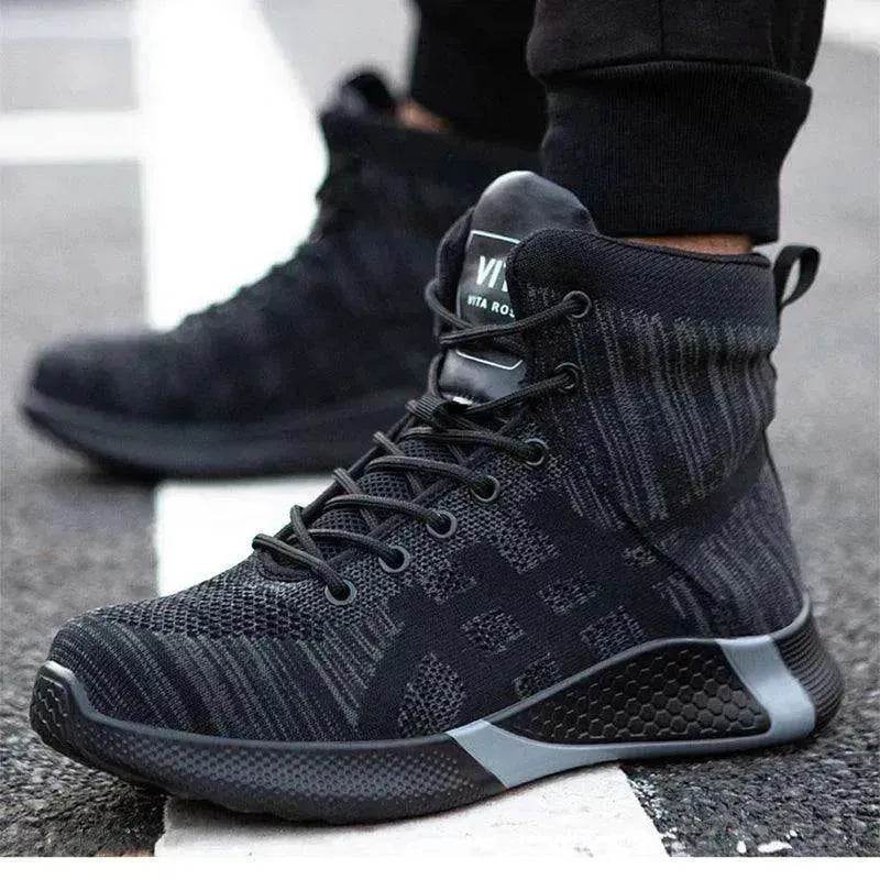 Men's Anti Smash Anti Puncture Work Warm Thickened Lace-up Safety Shoes - EX-STOCK Canada
