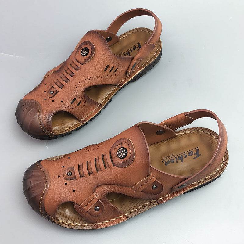 Men's Breathable Casual Genuine Leather Beach Shoes Oxford Sole Shoes  EX-STOCK CANADA