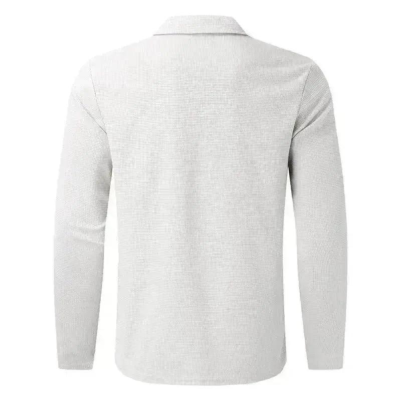 Chaqueta para Hombre de Estilo Waffle con Cuello con Cremallera para Deportes al Aire Libre - EX-STOCK Canada