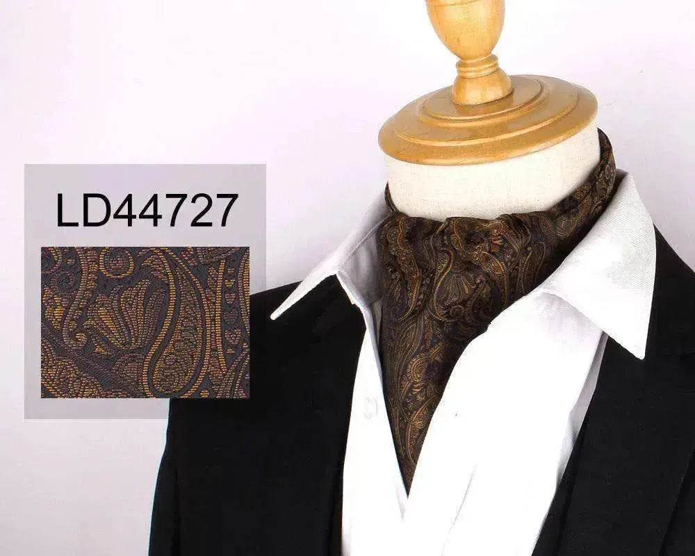 Men's Elegant Silk Scarf Floral Collar Mouth Napkin - EX-STOCK Canada