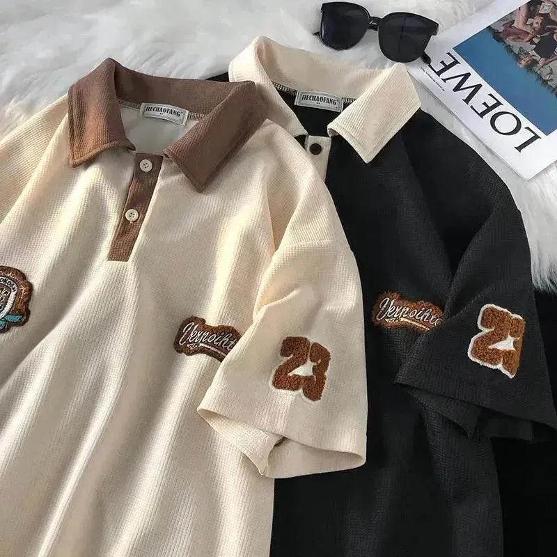 Herrenmode Lässiges Retro Waffel Kurzarmhemd - EX-STOCK Canada