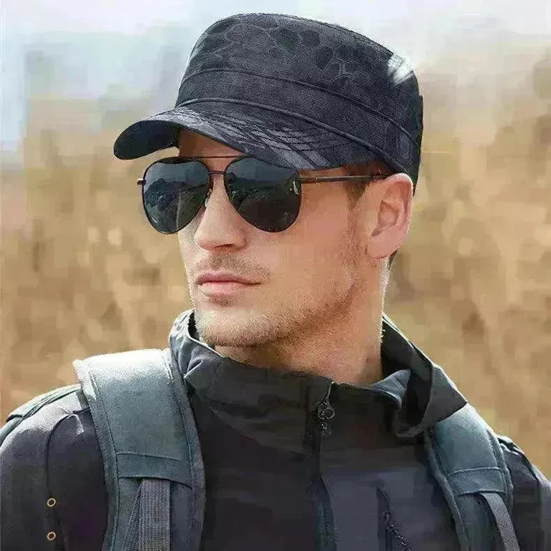 Men's Flat Thin Python Camouflage Cap - EX-STOCK CANADA