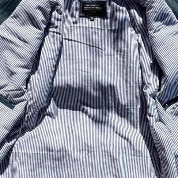 Men's Lamb Leather Jacket with Two Zipper Chest Pockets EX-STOCK Canada
