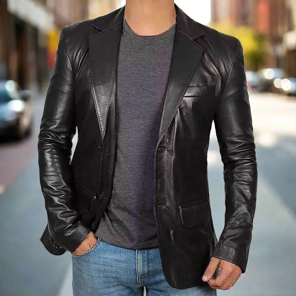 Men's Lambskin Leather Jacket EX-STOCK Canada