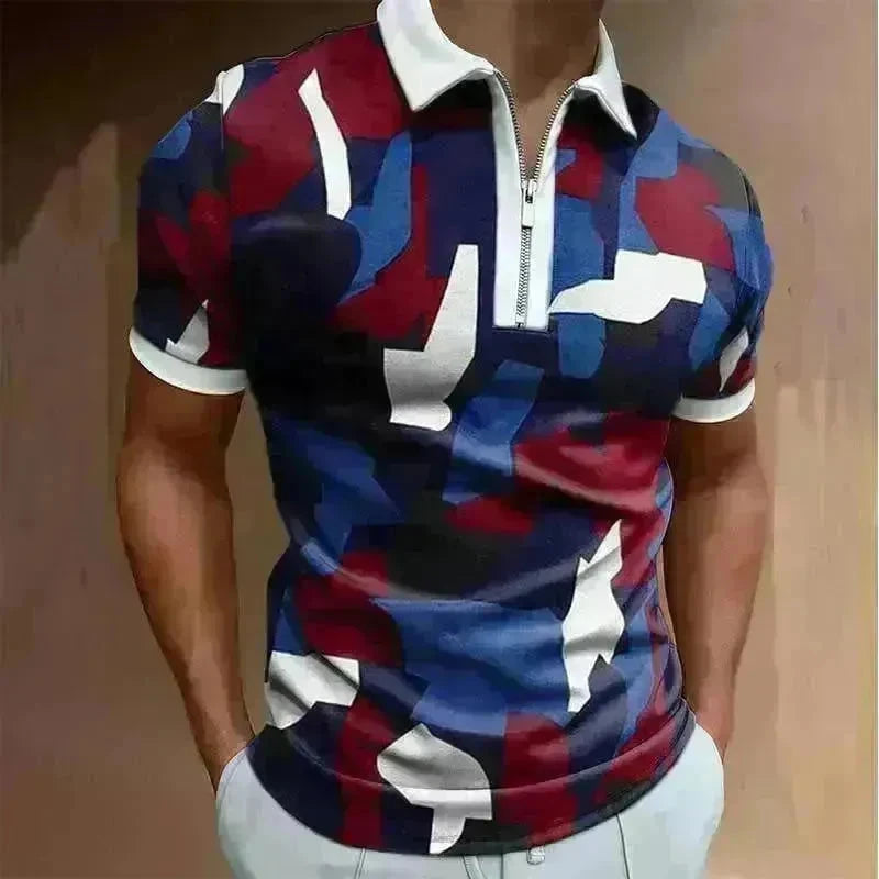 Men's Polo Short-Sleeve Summer Hedging Style Shirt - EX-STOCK CANADA