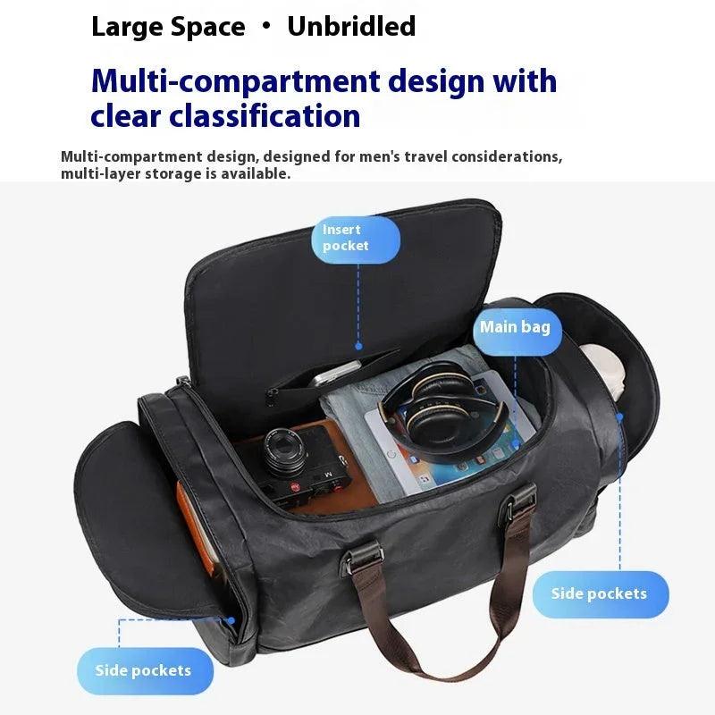 Men's Portable Travel Bag Crossbody Business Short Distance Business Bag Large Capacity EX-STOCK Canada