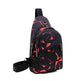 Men's Print Sling Chest & Crossbody Bag With Earphone access Design - EX-STOCK Canada