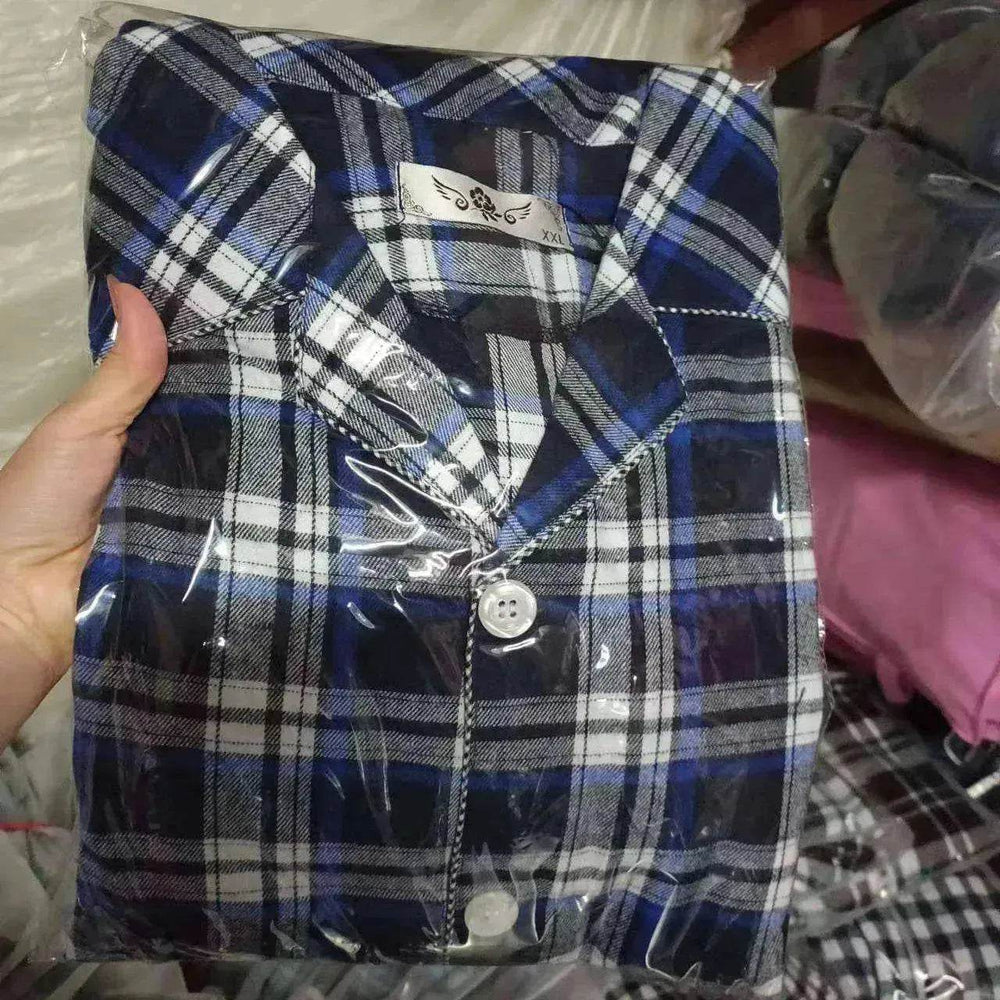 Men's Warm Cloth Flannel Pajama Suit - EX-STOCK Canada