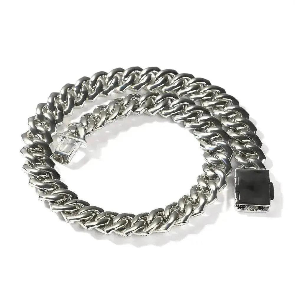 Pulsera Collar Cubano Personalizado de Zircón Cuadrado para Hombre - EX-STOCK Canada