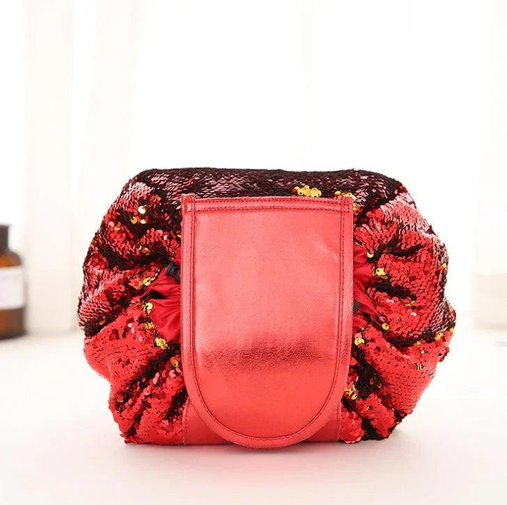 Mermaid Sequins design Cosmetic Bag Drawstring Makeup Case Women Travel Make Up Organizer Storage Pouch Toiletry Wash Kit EX-STOCK Canada