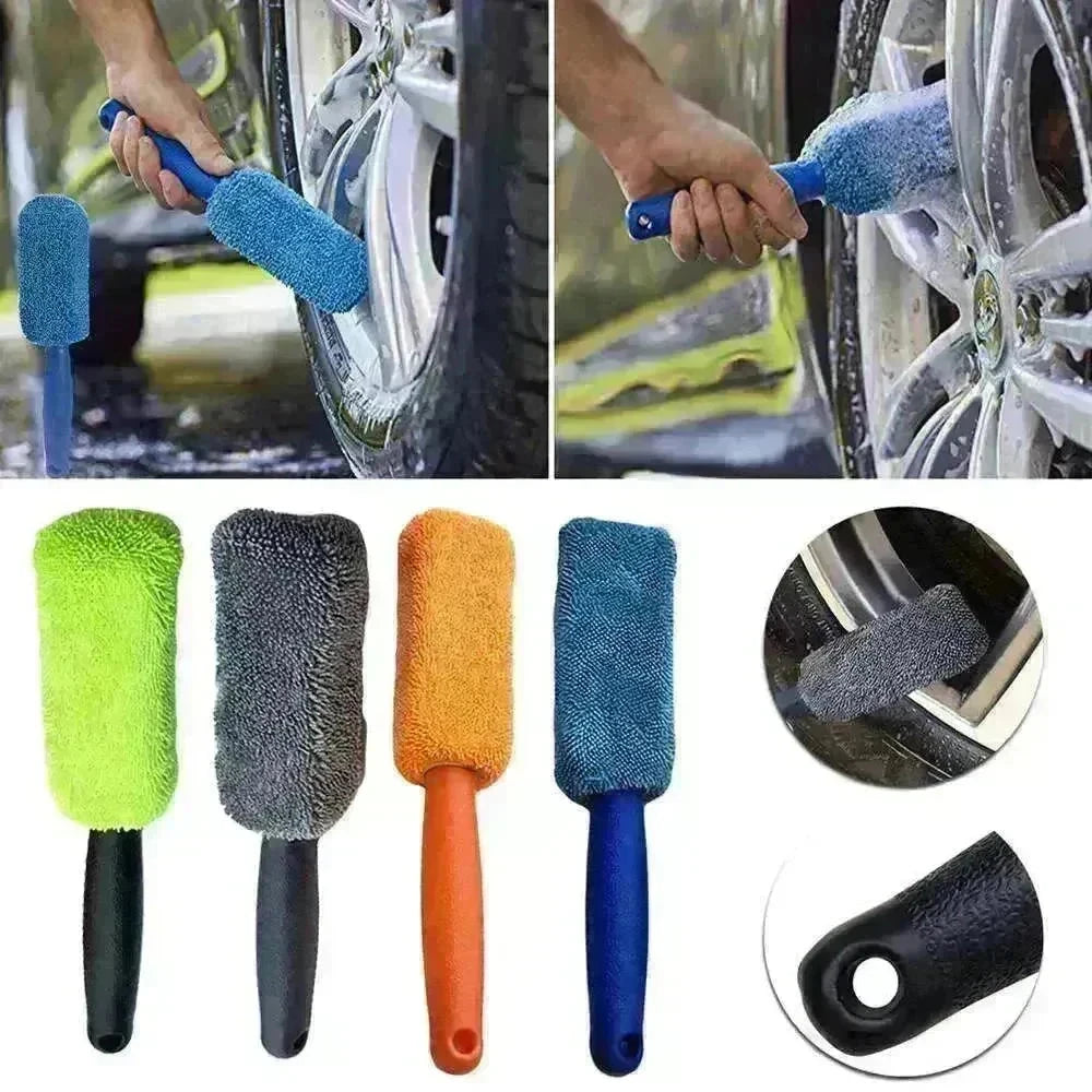 Microfiber High Quality Long Handle Tire Brush - EX-STOCK CANADA