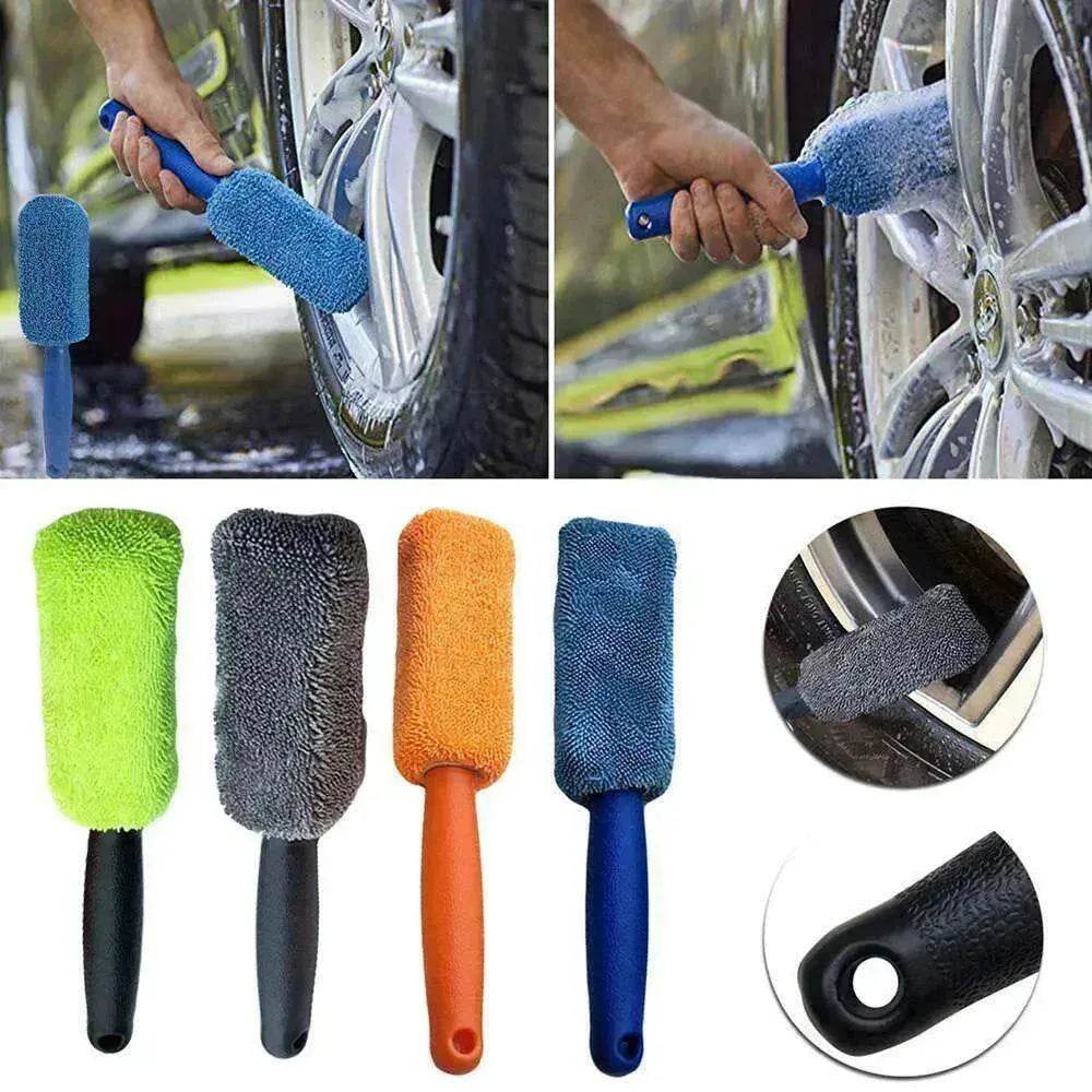 Microfiber High Quality Long Handle Tire Brush - EX-STOCK Canada