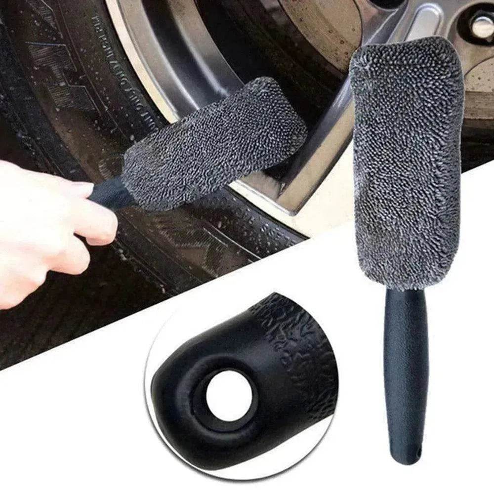 Microfiber High Quality Long Handle Tire Brush - EX-STOCK Canada