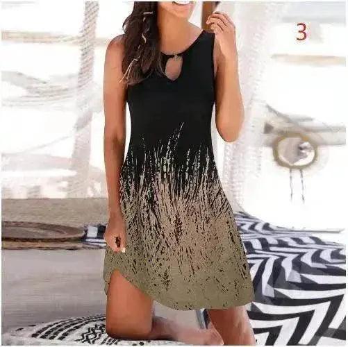 Mid Skirt Women's Sleeveless Fashion Skirt Print Jumpsuit - EX-STOCK Canada