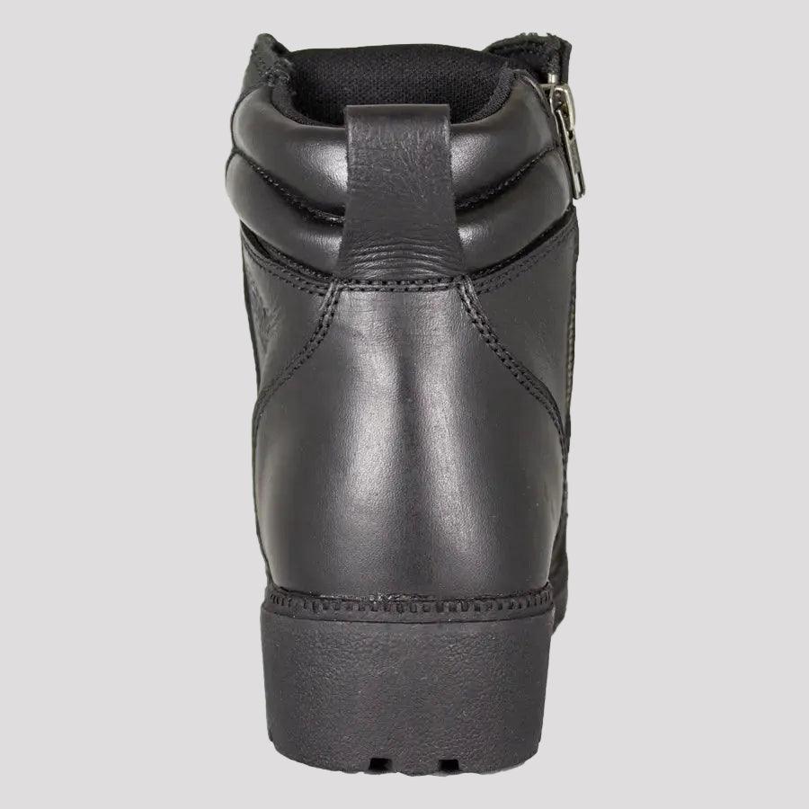 Milwaukee Leather Women's Side Zip Lace Up Motorcycle Boots