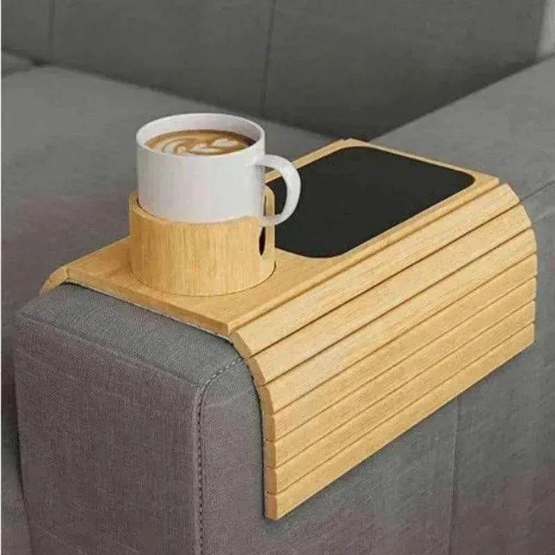Modern Stylish Minimalist Bamboo Sofa Tray - EX-STOCK Canada