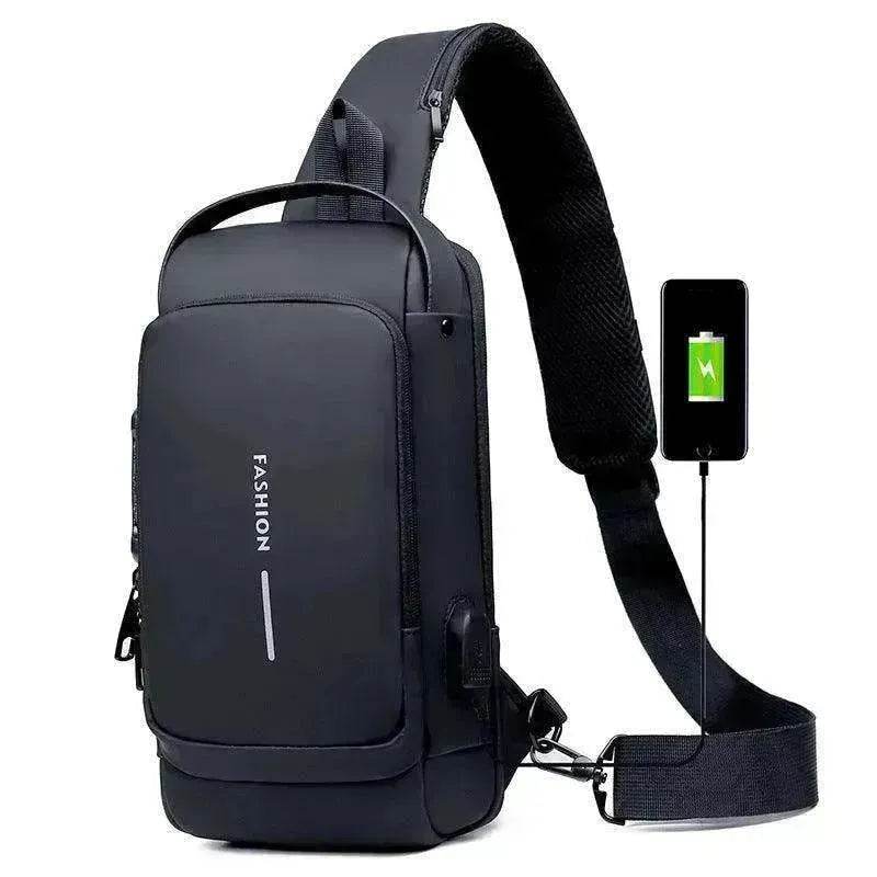 Motorcycle Password Anti theft Men's Fashion Chest Bag - EX-STOCK Canada