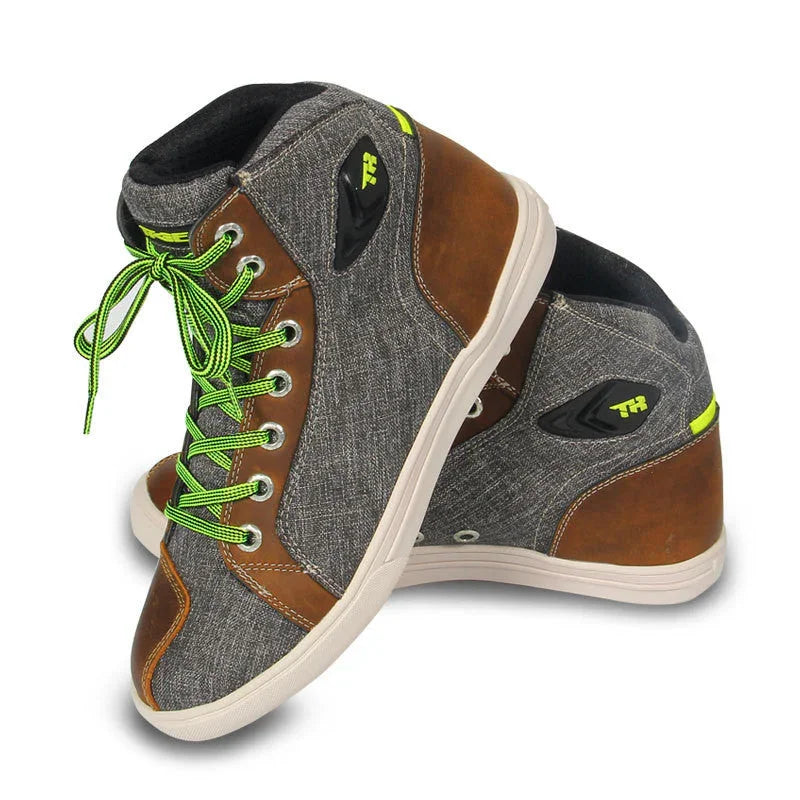 Motorcycle Riding Shoes Men's Summer Motorcycle Casual Short Boots Motorcycle Shoes Anti-fall Breathable Rider Boots EX-STOCK Canada