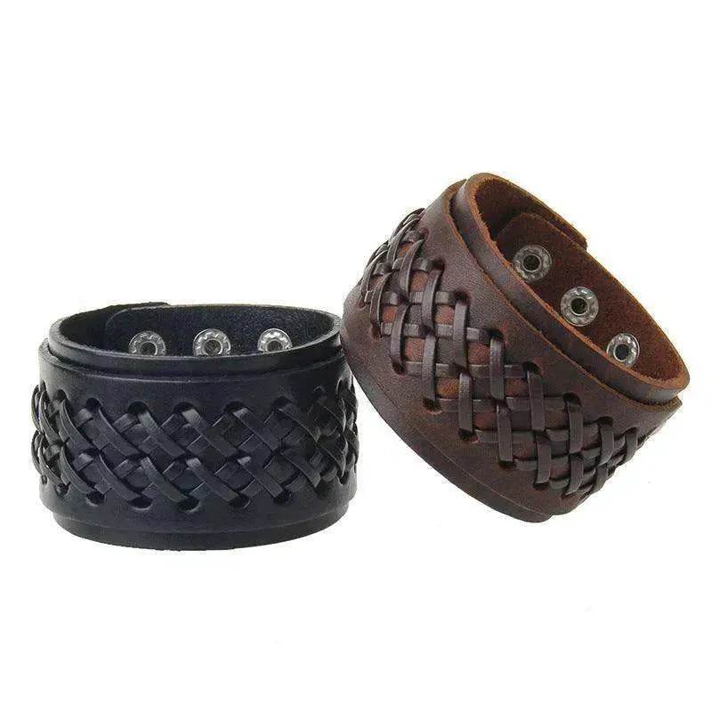 Multi-layer Vintage Cowhide Rope Men's Bracelet - EX-STOCK Canada
