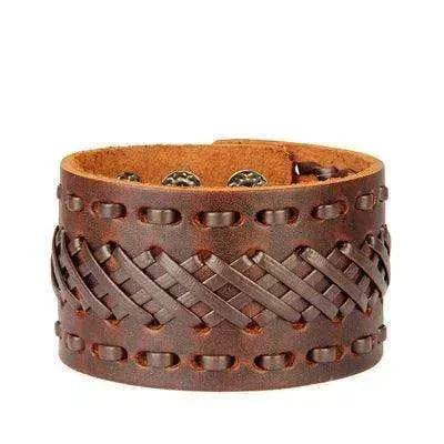 Multi-layer Vintage Cowhide Rope Men's Bracelet - EX-STOCK Canada