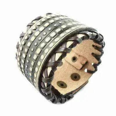 Multi-layer Vintage Cowhide Rope Men's Bracelet - EX-STOCK Canada