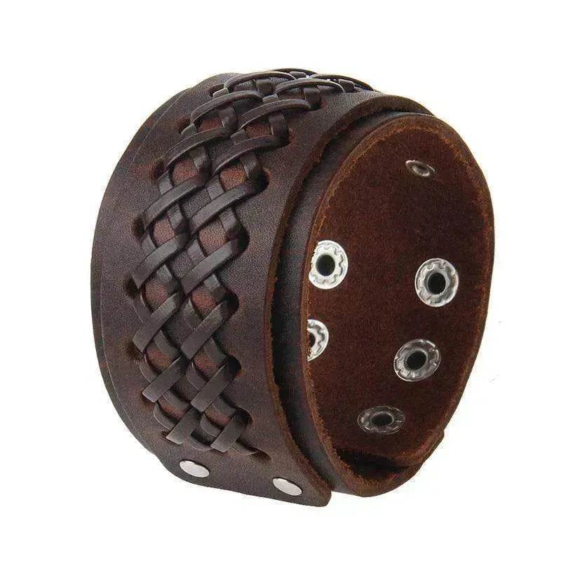 Multi-layer Vintage Cowhide Rope Men's Bracelet - EX-STOCK Canada