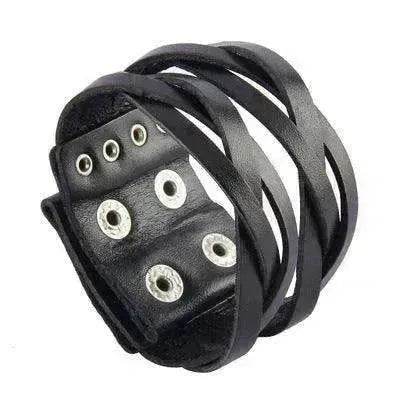Multi-layer Vintage Cowhide Rope Men's Bracelet - EX-STOCK Canada