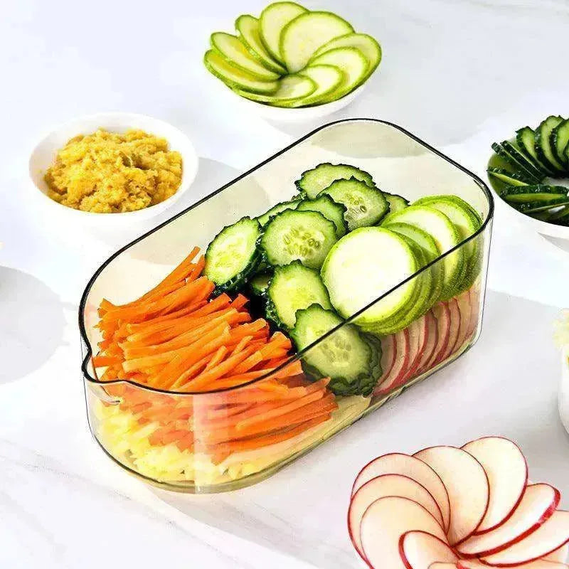 Tagliaverdure Trasparente Multifunzionale con Lama in Acciaio - EX-STOCK CANADA