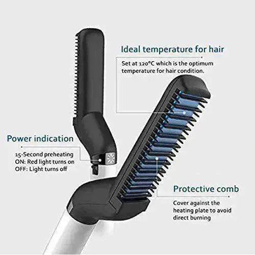 Multifunctional ABS Comb Head and Beard Hair Straightener - EX-STOCK Canada