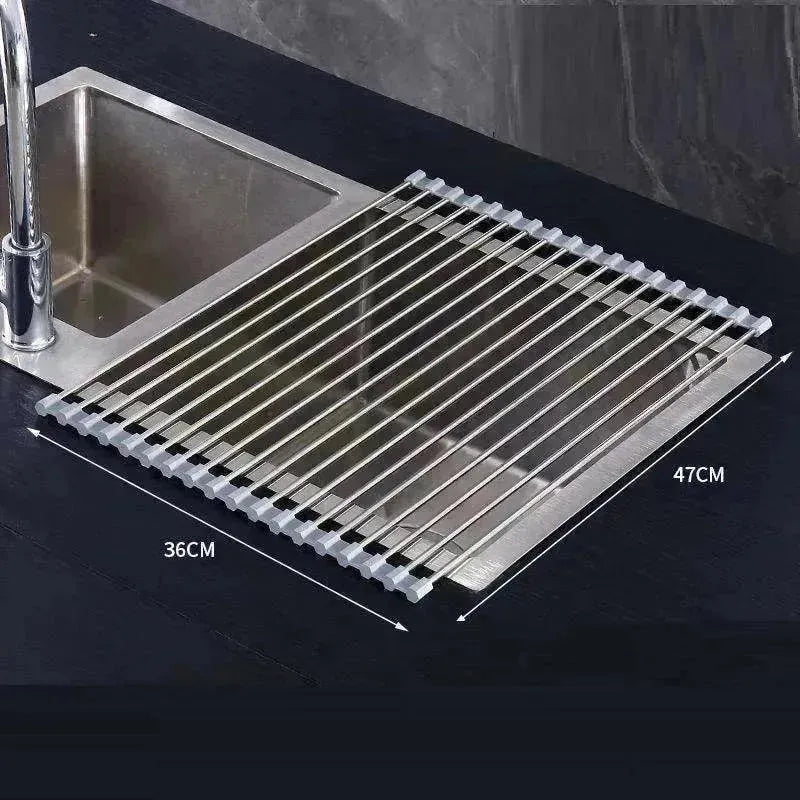 Support de casserole ménager multifonctionnel Cuisine Rangement Ustensiles Égouttoir - EX-STOCK CANADA