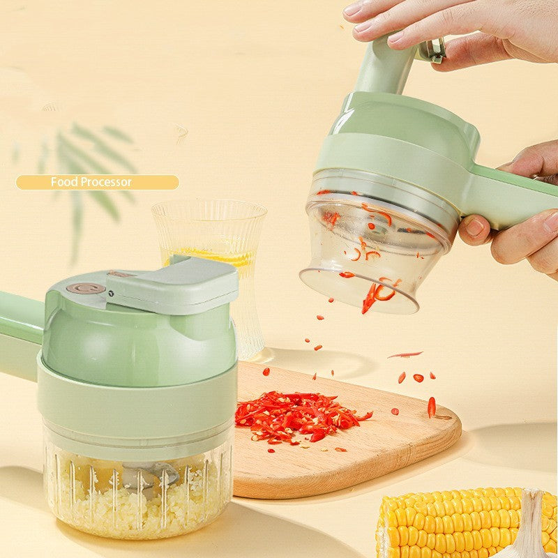 Multifunctional Household Slice Electric Garlic Pounding Chopper EX-STOCK Canada